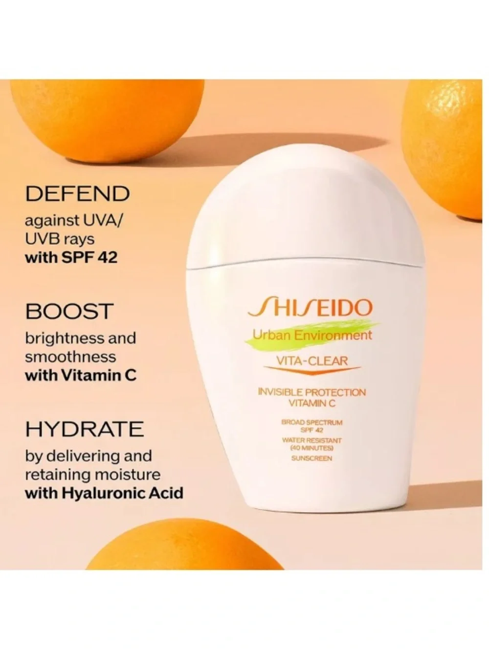 SHISEIDO Urban Environmemt Vita-Clear Invisible Vitamin C Broad Spectrum SPF 42